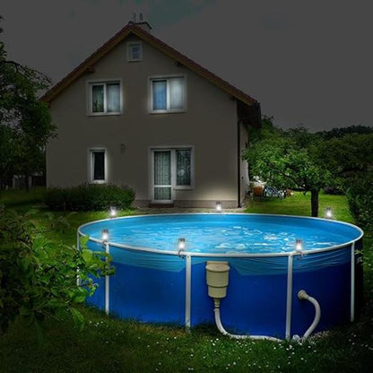 solarne LED lampe za ogradu set od 8 — detalj 2