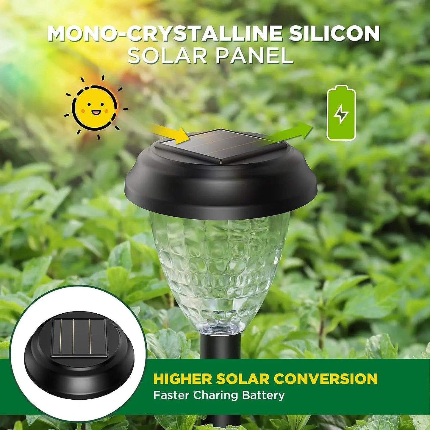 solarne led rgb lampe set — detalj 1