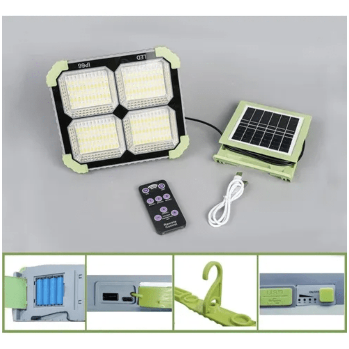 solarni LED reflektor JLP-2192 — detalj 2