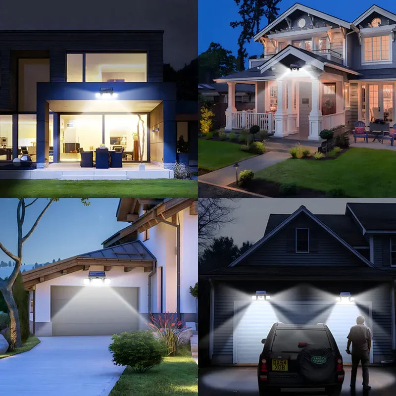 solarni led reflektor sa senzorom pokreta i 3 glave — detalj 7