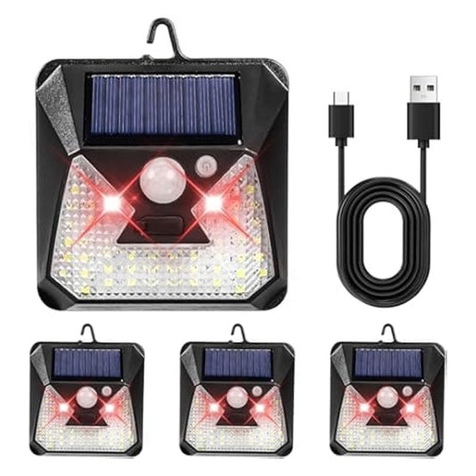 solarni rasterivač divljih životinja sa kukom, crvenim led svetlima i usb kablom