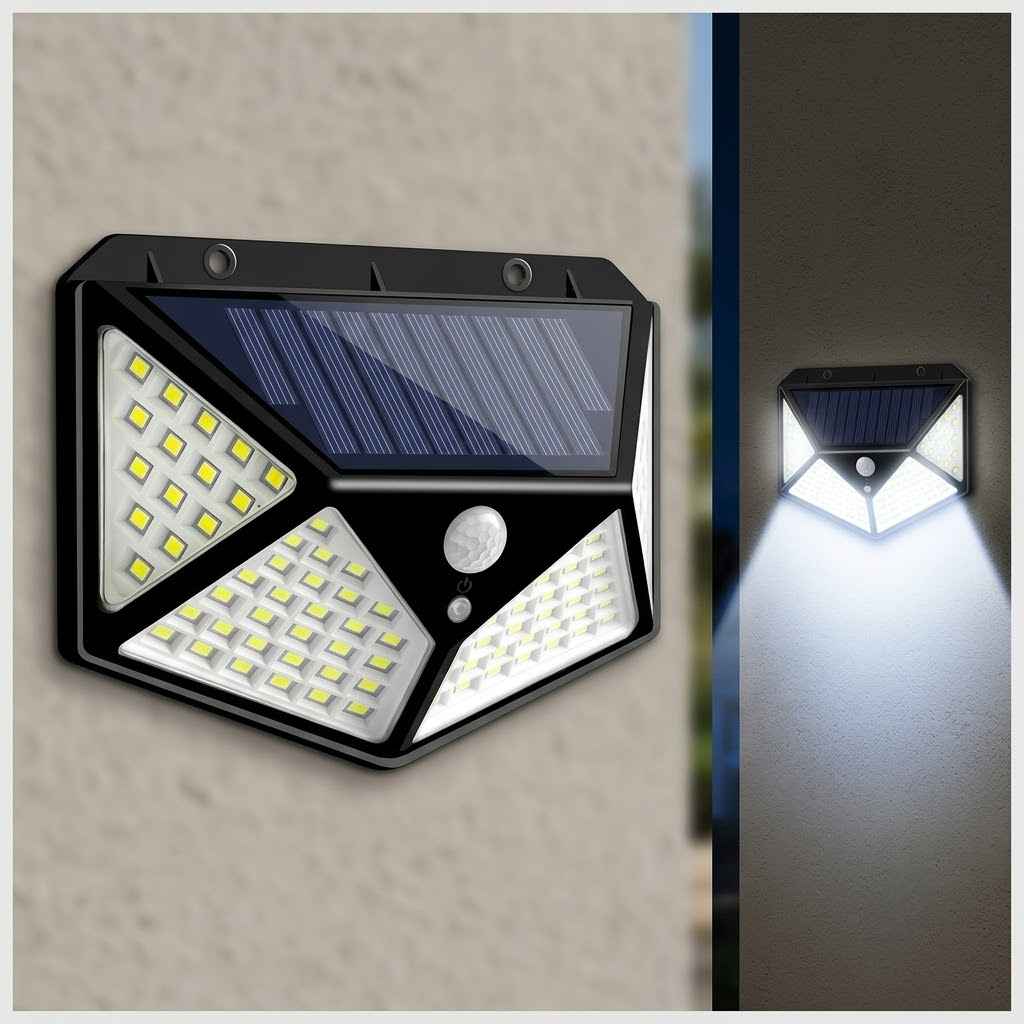 solarni reflektor 100 LED sa senzorom pokreta — pregled