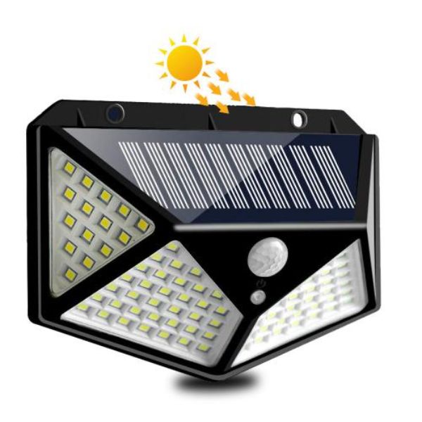 solarni reflektor 100 LED sa senzorom pokreta — detalj 2