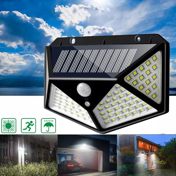 solarni reflektor 100 LED sa senzorom pokreta — detalj 5