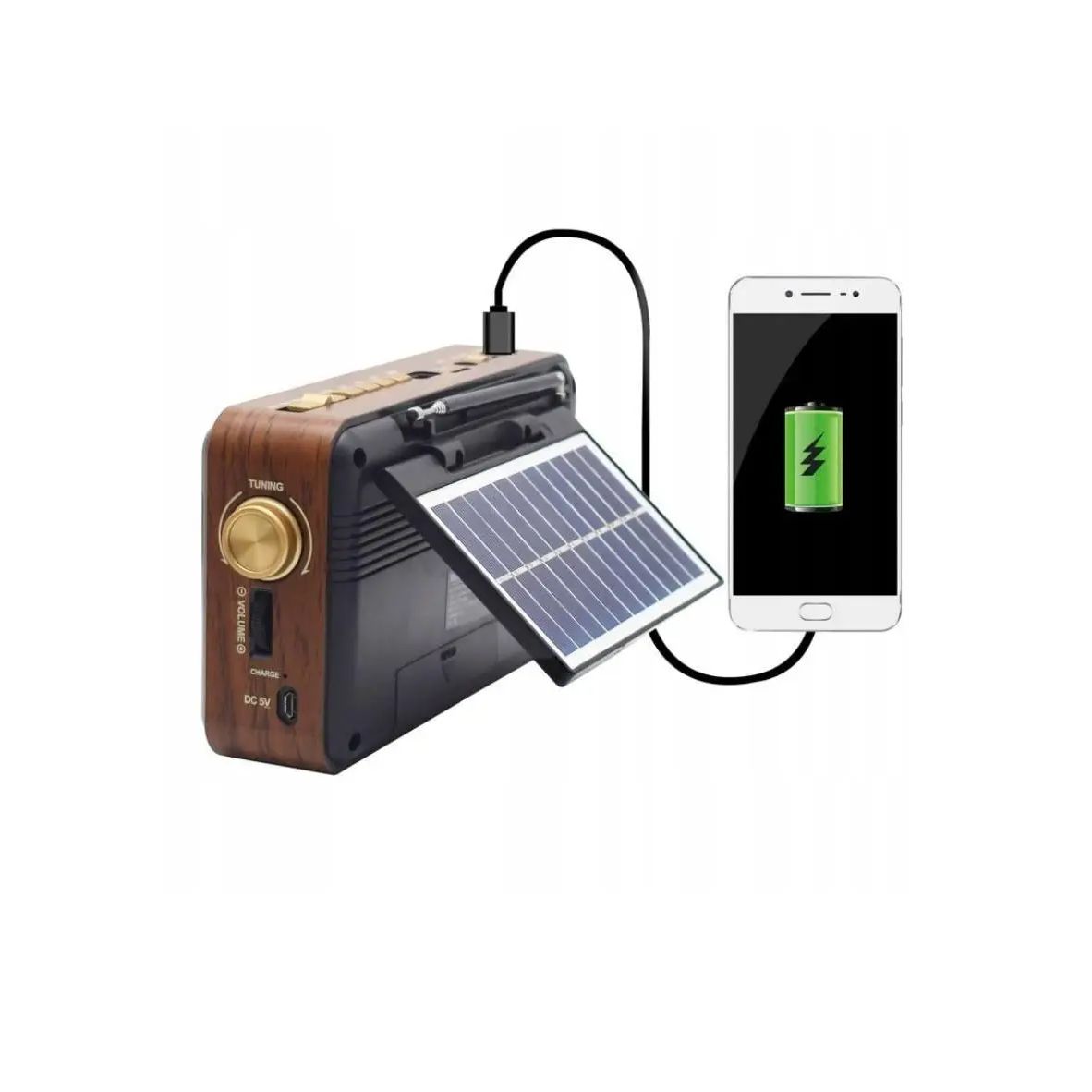solarni retro radio MK-193BT — detalj 4