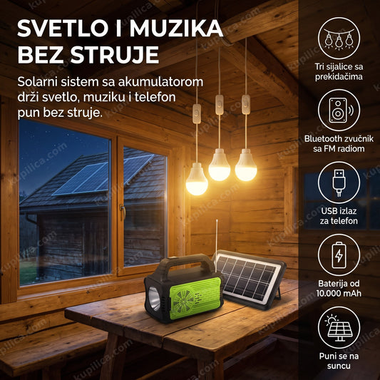 Solarni sistem sa tri sijalice osvetljava kolibu bez struje, benefiti proizvoda