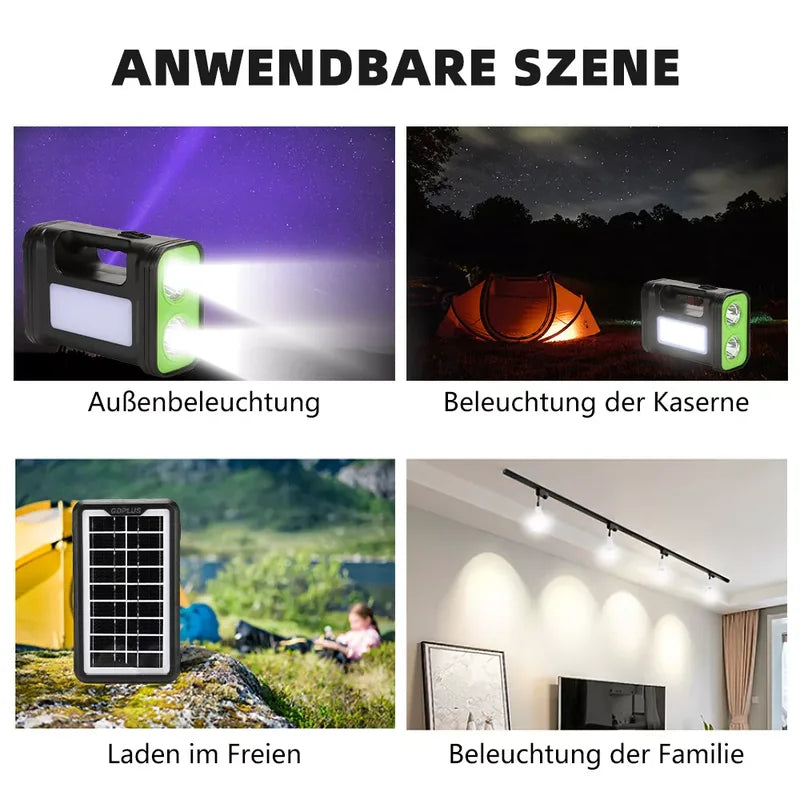 solarni sistem sa akumulatorom i 3 sijalice — detalj 2