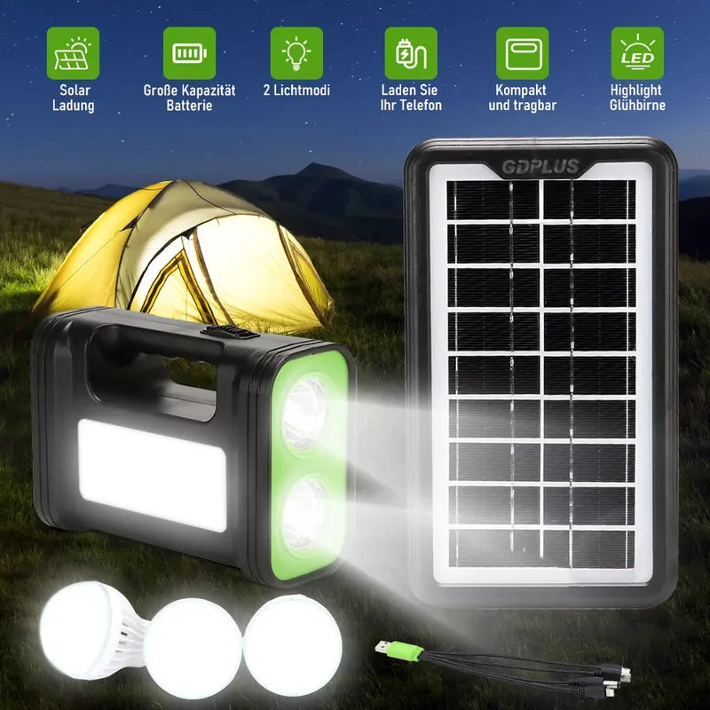 solarni sistem sa akumulatorom i 3 sijalice — detalj 4