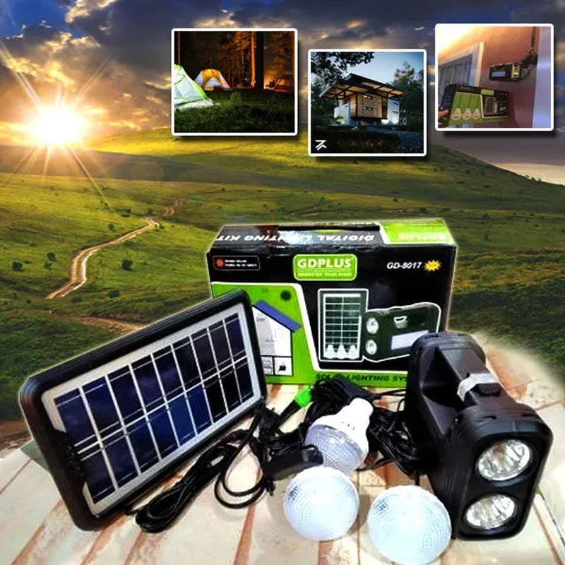 solarni sistem sa akumulatorom i 3 sijalice — detalj 5