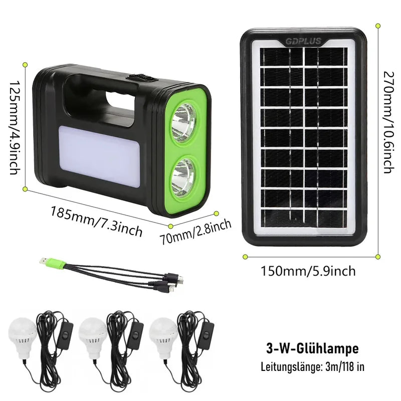 solarni sistem sa akumulatorom i 3 sijalice — detalj 6