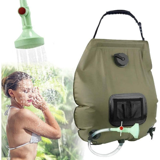 solarni tuš za kampovanje 20l — pregled