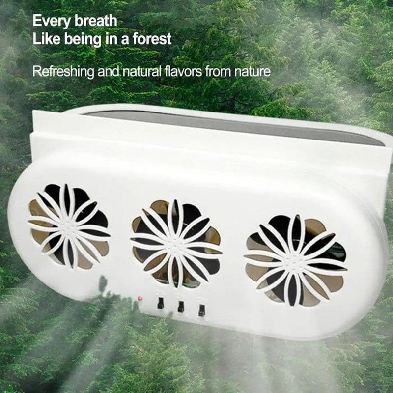 solarni ventilator za auto sa 3 glave — detalj 5