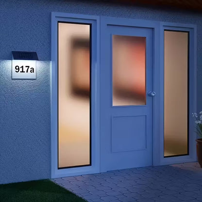 Solarno LED svetlo za kućni broj sa senzorom — detalj 1