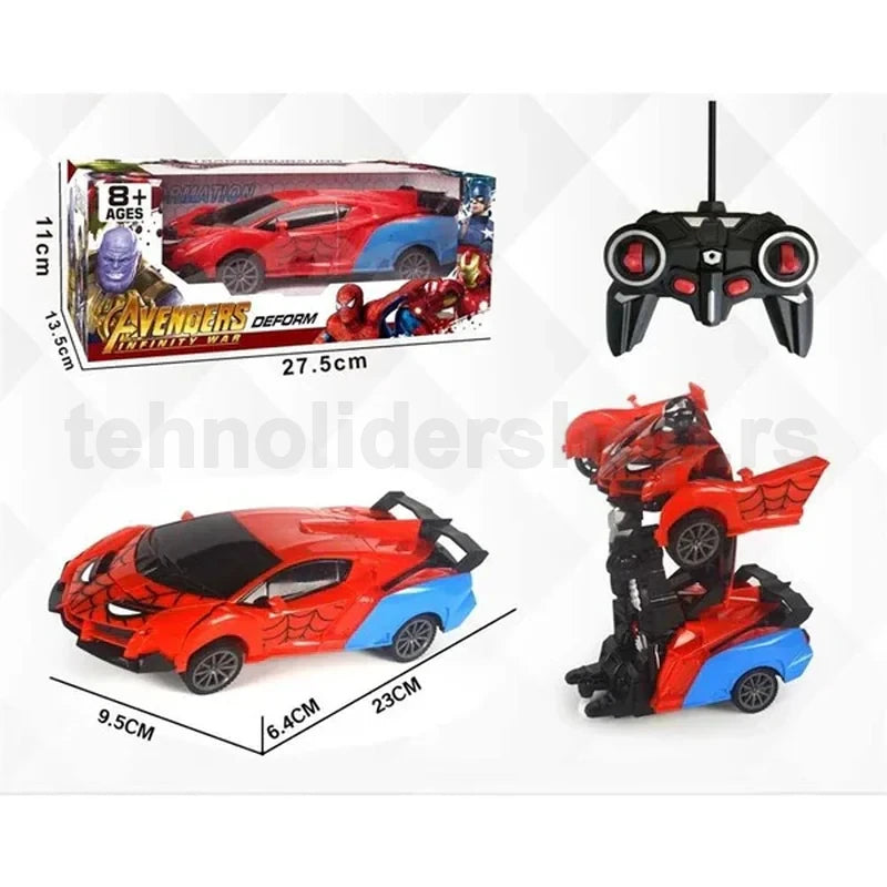 spider man auto transformers na daljinski — detalj 2