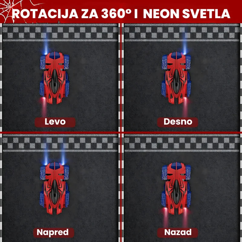 spiderman autić koji se penje po zidu — detalj 2