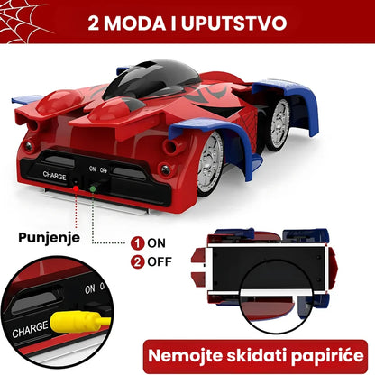 spiderman autić koji se penje po zidu — detalj 3