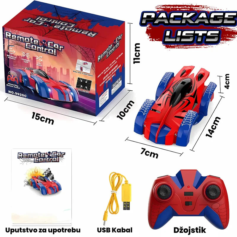 spiderman autić koji se penje po zidu — detalj 5