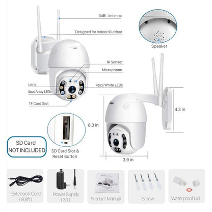 spoljna wifi kamera 360 rotirajuća — detalj 1