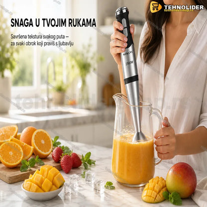 štapni blender SOKANY SK-02019 — uređaj sa nastavkom od nerđajućeg čelika i ergonomskom ručkom