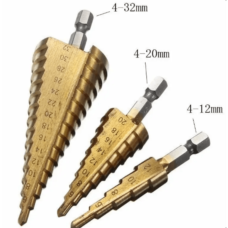 stepenaste burgije jelkice set 3 komada — detalj 2