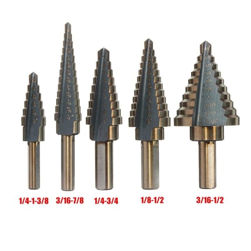 stepenaste burgije jelkice set 5 komada — detalj 4