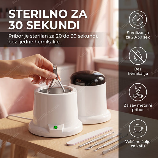 sterilizator za manikir pribor u salonu sterilise makaze i turpije, benefiti proizvoda