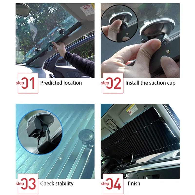 štitnik od sunca za vetrobransko staklo — detalj 2
