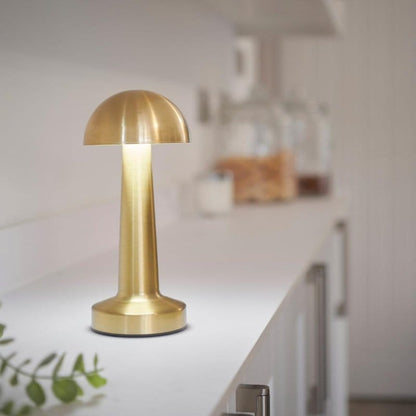 dodirni prekidač na vrhu kape lampe pečurke izbliza