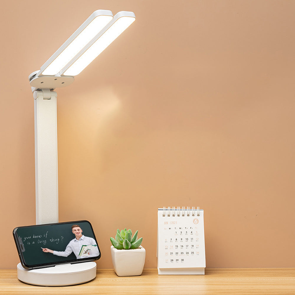 stona LED lampa sa duplom glavom — detalj 2