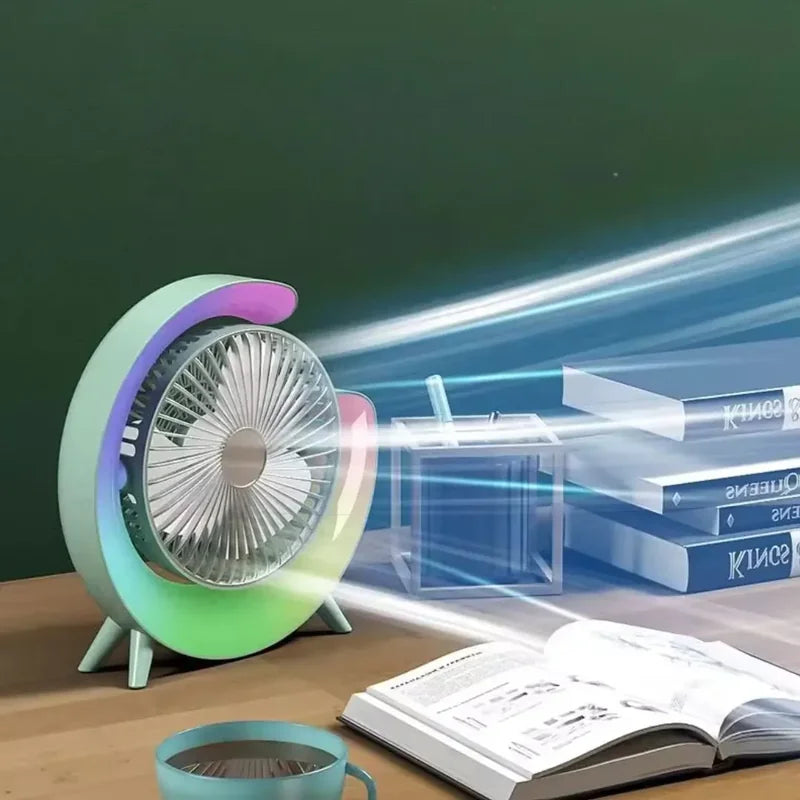 stoni ventilator sa 3 brzine i svetlom — pregled