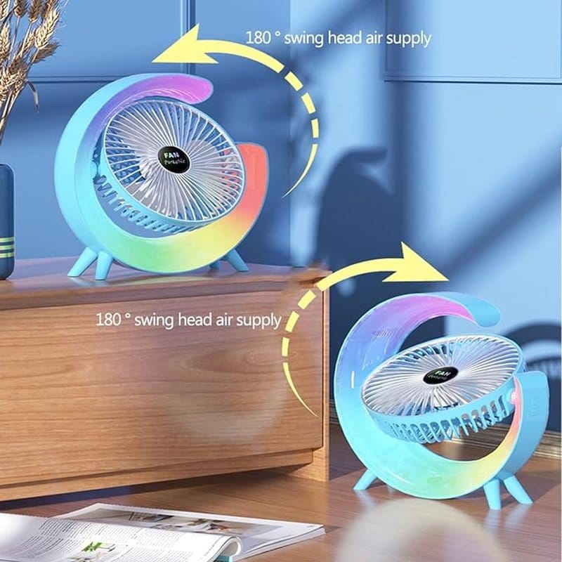 stoni ventilator sa 3 brzine i svetlom — detalj 4