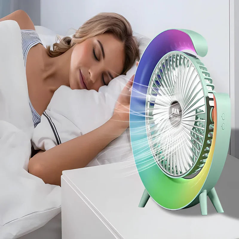 stoni ventilator sa 3 brzine i svetlom — detalj 6