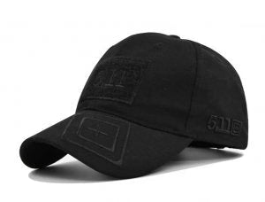 taktički kačket rip-stop crni sa izvezenim 5.11 logom