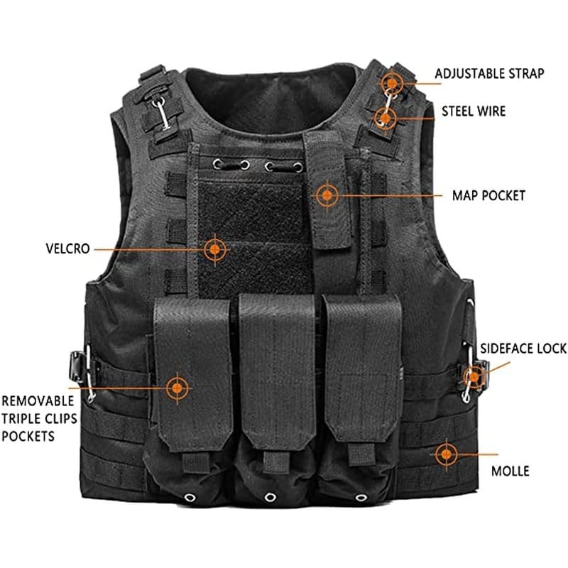 taktički prsluk airsoft — detalj 1