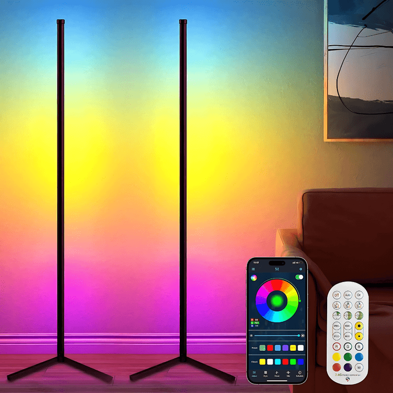 ugaona RGB lampa — detalj 1