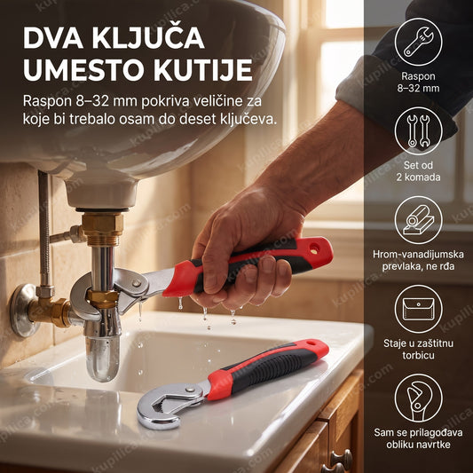 univerzalni ključevi komplet za pritezanje slavine u kupatilu sa benefitima proizvoda