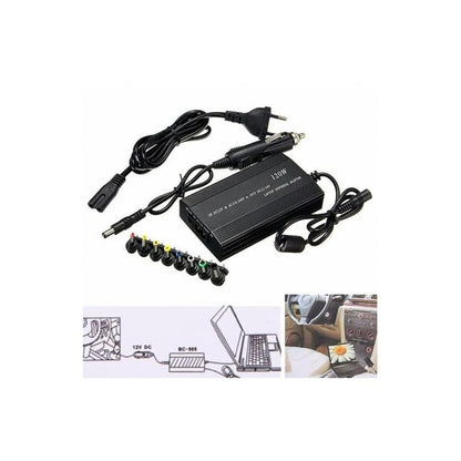 univerzalni punjač za laptop 120w 2u1 — detalj 1