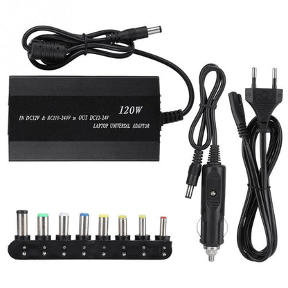 univerzalni punjač za laptop 120w 2u1 — detalj 2