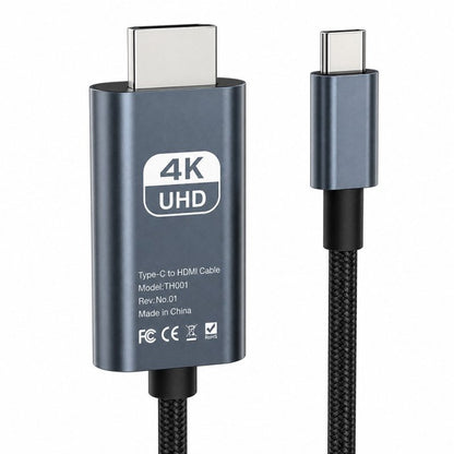 USB-C na HDMI kabl 4K sa pletenom oblogom i konektorima