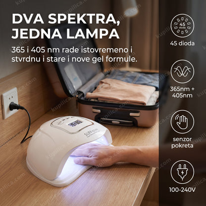 UV LED lampa za nokte Sun X5 Max sa 45 dioda na putu