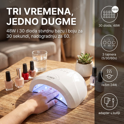 UV LED lampa za nokte SUNUV SUN 1 48W sa tri tajmera