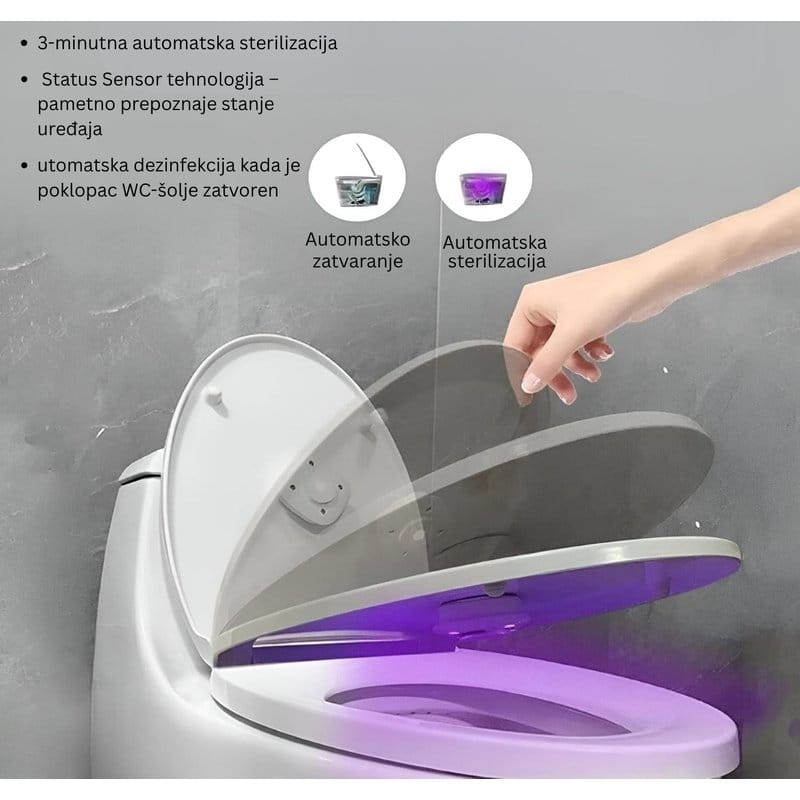 UV sterilizator za WC šolju — detalj 1