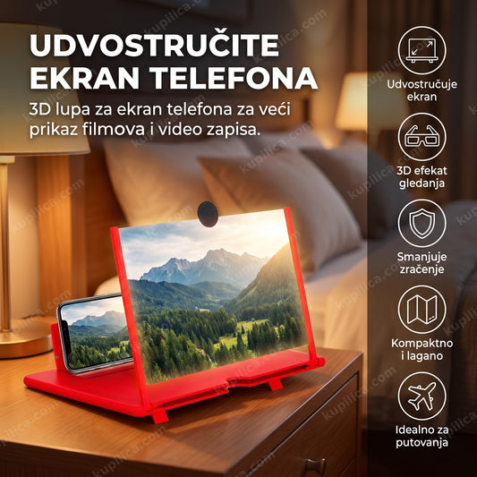 uveličavajući 3d ekran za telefon sa prikazom filma, benefiti proizvoda