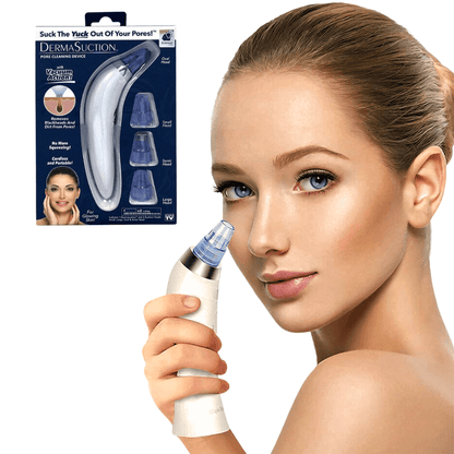 vakumski čistač pora za lice DermaSuction sa pakovanjem i nastavcima