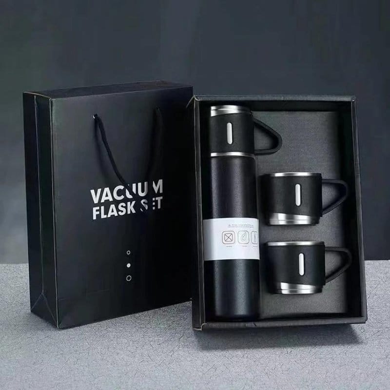vakumski termos set sa tri šolje — pregled