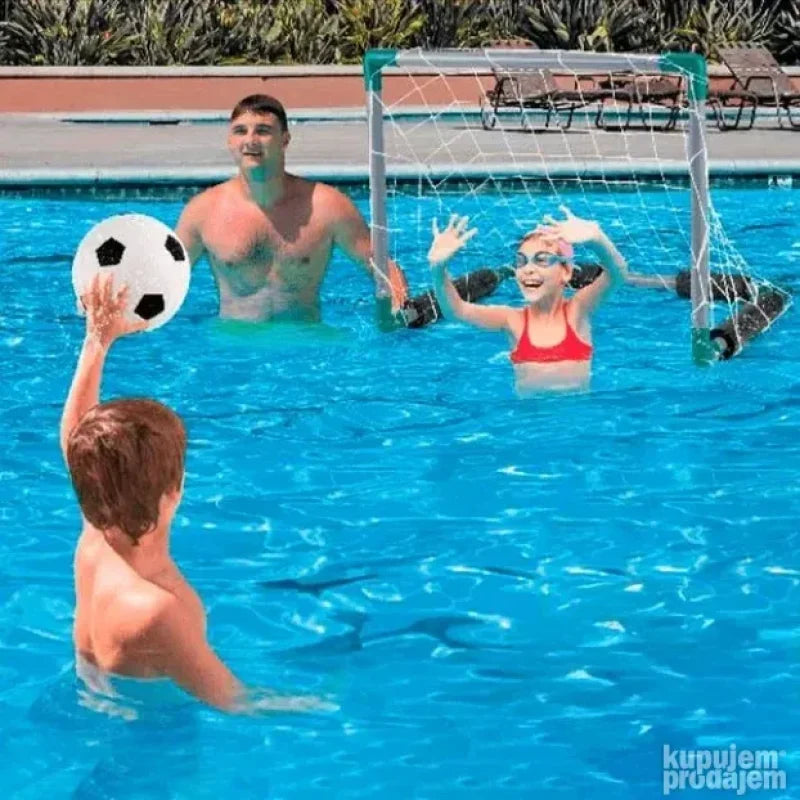 vaterpolo set za bazen sa plutajućim golom i mrežicom