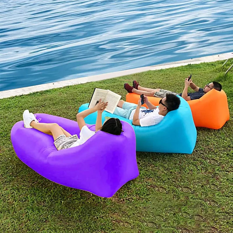 vazdušna sofa na naduvavanje Lazy Bag — pregled