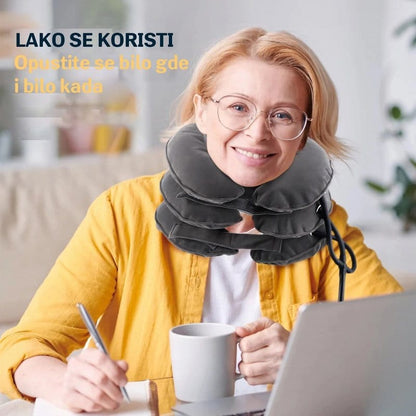 vazdušni jastuk za istezanje vrata — detalj 2