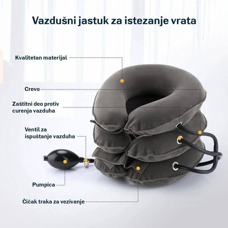 vazdušni jastuk za istezanje vrata — detalj 3