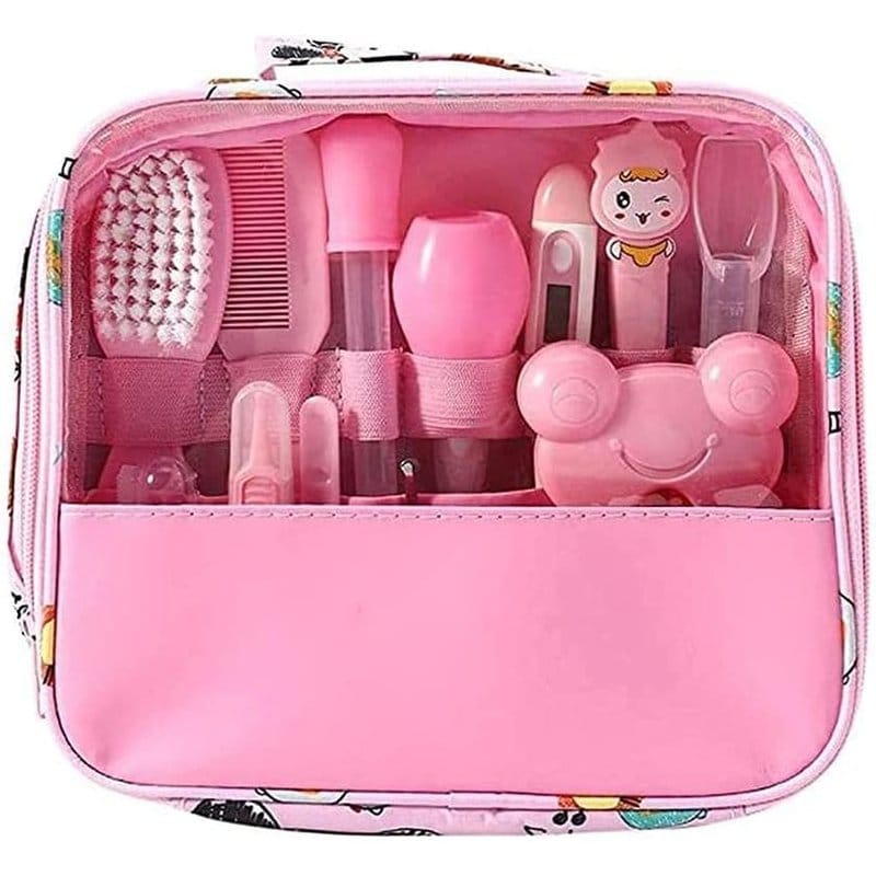 veliki baby set za negu bebe roze — pregled